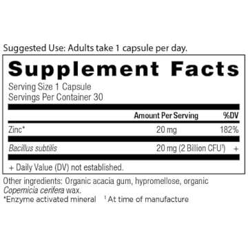 Probiotics and Zinc Supplement by Ancient Nutrition, Supports Healthy Immune System and Gut Health, ...