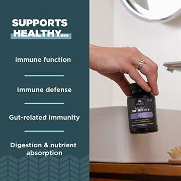 Probiotics and Zinc Supplement by Ancient Nutrition, Supports Healthy Immune System and Gut Health, Made Without GMOs, Superfoods Supplement, Paleo and Keto Friendly, 30 Capsules