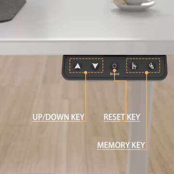 JUMMICO Adjustable Electric Standing Desk for Home Office