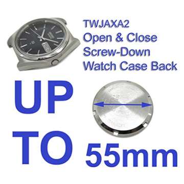 Timewheel TWJAXA2 Waterproof Watch Screw Case Back Opener Wrench Tool for Large Watch with 4 Sets of Pins