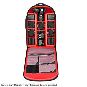 Neewer 2-in-1 Camera Bag - Rolling Backpack & Suitcase