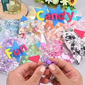 sjavocado Colorful 500pcs Acrylic Beads for Jewelry Making