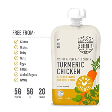 Serenity Kids Turmeric Chicken Baby Food Pouches - Organic & Healthy