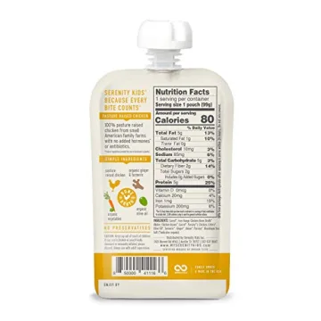 Serenity Kids Turmeric Chicken Baby Food Pouches - Organic & Healthy