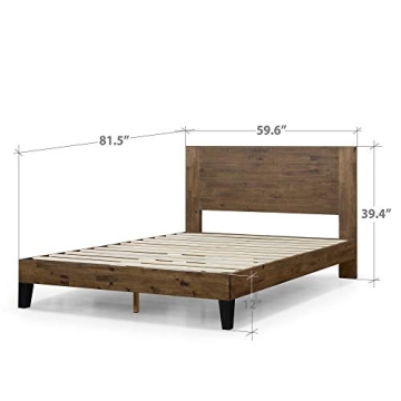 ZINUS Tonja Wood Platform Bed Frame with Headboard