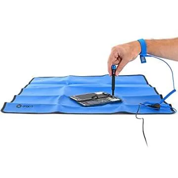iFixit Portable Anti-Static Mat - ESD Pad, Wrist Strap, Grounding Cord for Electronics Repair