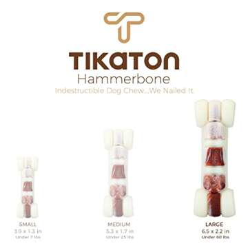 Tikaton Hammerbone for Aggressive Chewers - Durable Dog Toy