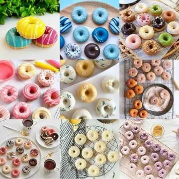 Tongker Mini Doughnut Molds Set for Healthy Treats