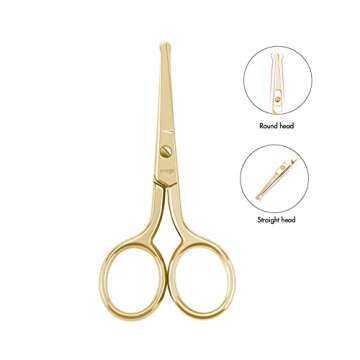 LIVINGO Professional Nose Hair Scissors for Safe Grooming