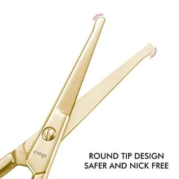LIVINGO Professional Nose Hair Scissors for Safe Grooming