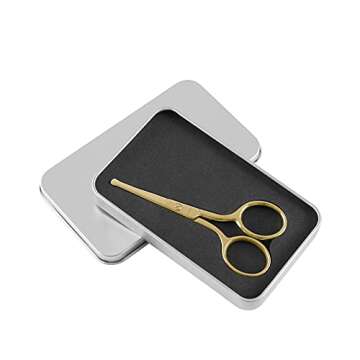 LIVINGO Professional Nose Hair Scissors for Safe Grooming