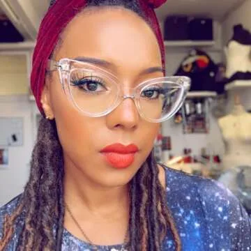 Zeelool Women's Stylish Cat Eye Glasses Frame with Clear Lens Claudette ZOA01968-02 Crystal