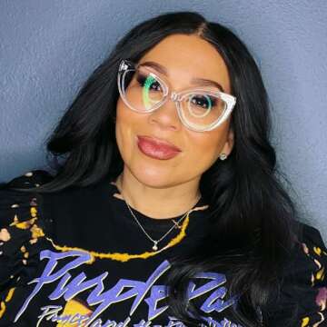 Zeelool Women's Stylish Cat Eye Glasses Frame with Clear Lens Claudette ZOA01968-02 Crystal