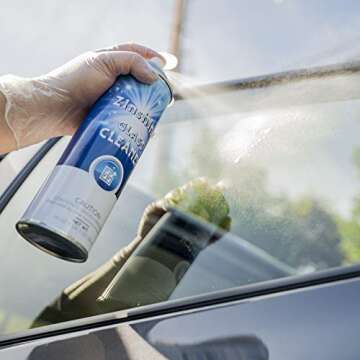 Zinshine Glass Cleaner Spray No Ammonia for Cars, Window & Mirror, Streak Free, Blue, 19 Oz