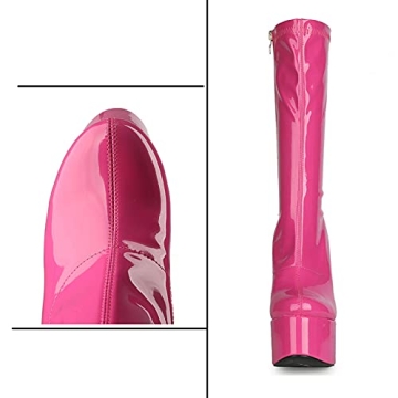 Shop MeiLuSi Pink Gogo Knee High Boots for Women