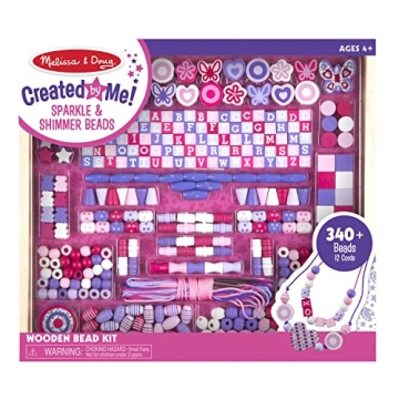 Melissa & Doug Sparkle & Shimmer Beads Kit for Kids