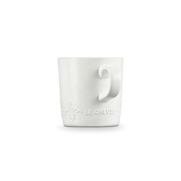 Le Creuset Holly Collection Stoneware Mug - 12oz White