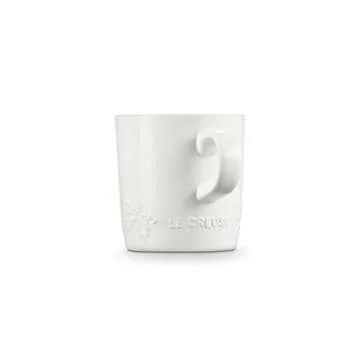 Le Creuset Holly Collection Stoneware Mug - 12oz White
