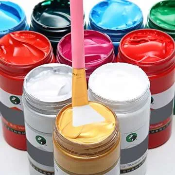 Coopay 9 Pieces Silicone Magic Epoxy Brushes Stir Sticks Including Flexible Silicone Epoxy Brushes and Stir Sticks for Mixing Resin, Epoxy, Liquid, Paint, Making Craft Glitter Tumblers