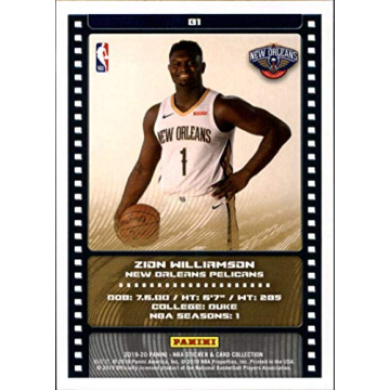 2019-20 Panini NBA Sticker Insert #81 Zion Williamson