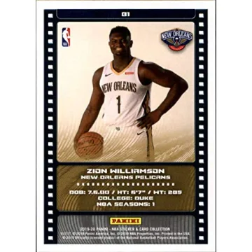 2019-20 Panini NBA Sticker Insert #81 Zion Williamson