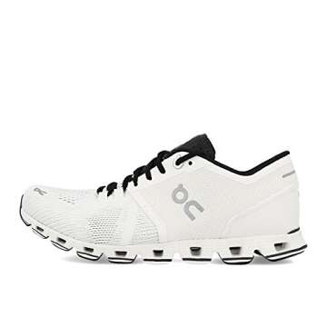 On Running Mens Cloud X Textile Synthetic Trainers (10, White/Black)