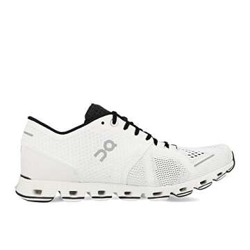 On Running Mens Cloud X Textile Synthetic Trainers (10, White/Black)