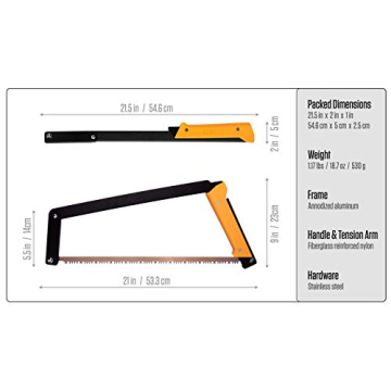 AGAWA BOREAL21 - Portable 21 Inch Folding Bow Saw