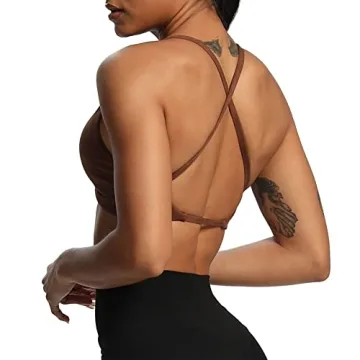 Aoxjox Women's Sienna Low Impact Sports Bra for Comfort