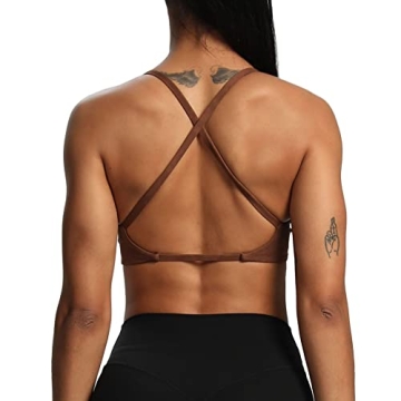 Aoxjox Women's Sienna Low Impact Sports Bra for Comfort