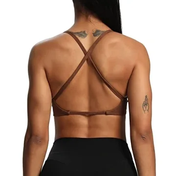 Aoxjox Women's Sienna Low Impact Sports Bra for Comfort