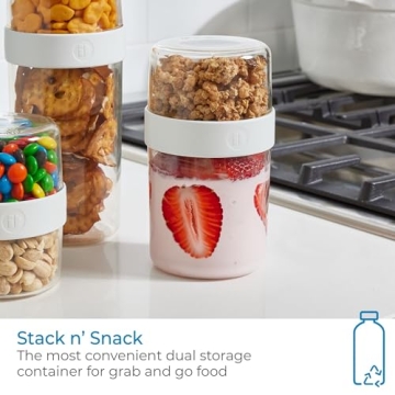 iDesign Stack n’ Snack Recycled Plastic Pantry Canister