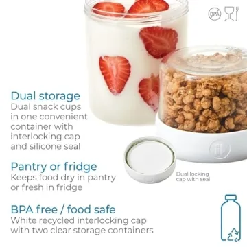 iDesign Stack n’ Snack Recycled Plastic Pantry Canister