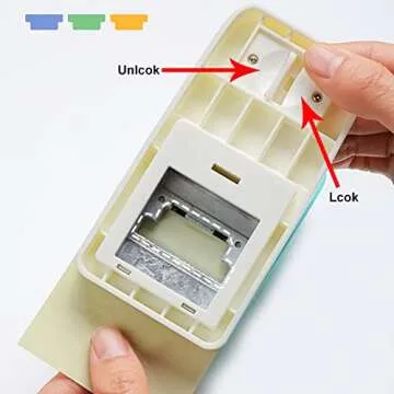 KW-triO Tab Punch DIY Index Tabs Puncher Tag Punch Paper Punch for Scrapbooking, Journaling Tabs, Bible Tabs, Book Tabs, Planner Inserts and More Projects (Tab Punch), Cyan