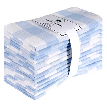 Life By Cotton Gingham Cloth Napkins Set of 12 - Elegant