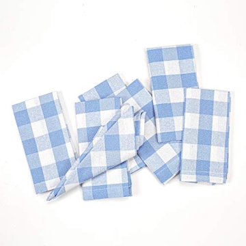 Life By Cotton Gingham Cloth Napkins Set of 12 - Elegant