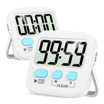 Digital Kitchen Timer for Kids & Adults - 2 Pack