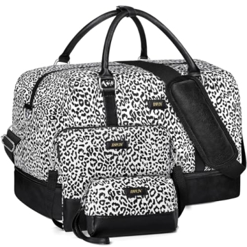 IBFUN Weekender Bags for Women - Stylish, Spacious Travel Duffle with Shoe Compartment