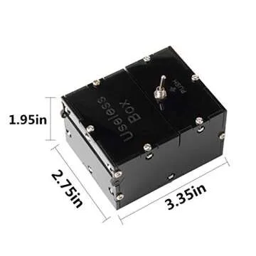 sansheng Useless Box,Fully Asembled Mini Edition Useless Box for Birthday and Party Gift Toy Game(Black)