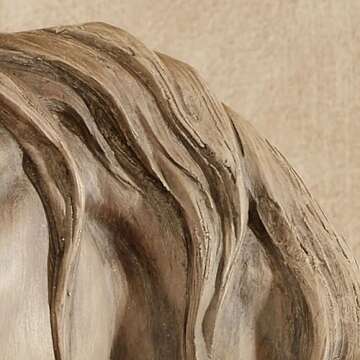 Touch of Class Loving Horses Table Sculpture Tan