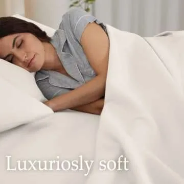 lalaLOOM Queen Bed Sheet Set, Soft Microfiber Hotel Luxury Bedding, Extra Deep Pocket, 4 Piece Sheets and Pillowcase Sets, Breathable Wrinkle, Fade Resistant, Easy Care Machine Washable Linen, Cream