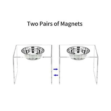 NIUBEE Elevated Dog Bowls Stand for Modern Pet Dining