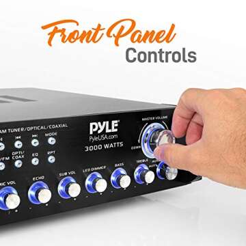 Pyle 3000W Bluetooth Multi-Channel Pre-Amplifier System