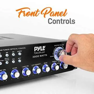 Pyle 3000W Bluetooth Multi-Channel Pre-Amplifier System