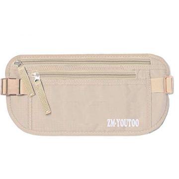 Travel Money Belt for Women or Men With RFID Blocking Passport Holder hidden Ideal Security Waist Wa...