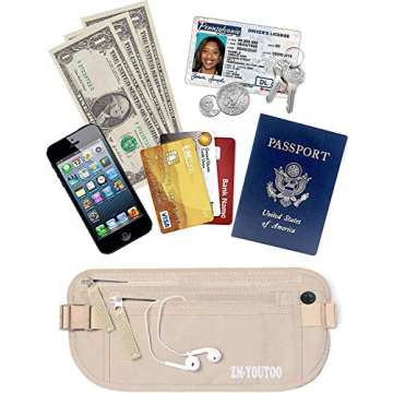 Travel Money Belt with RFID Blocking for Men and Women