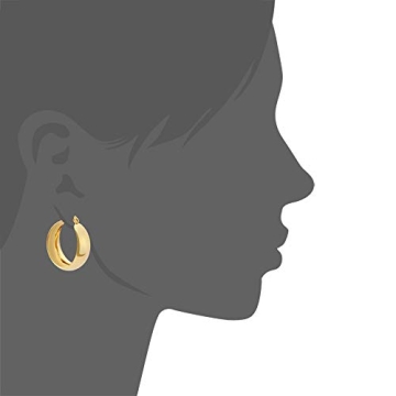 Edforce Stainless Gold-Plated Hypoallergenic Hoop Earrings