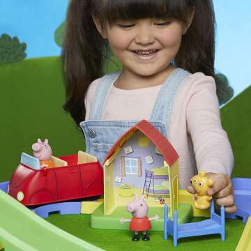 Peppa Pig Town Playset for Preschool Kids