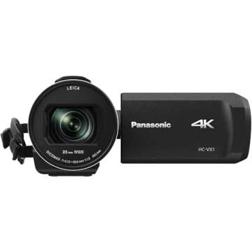 Panasonic HC-VX1 4K Camcorder with DEICOMAR Lens