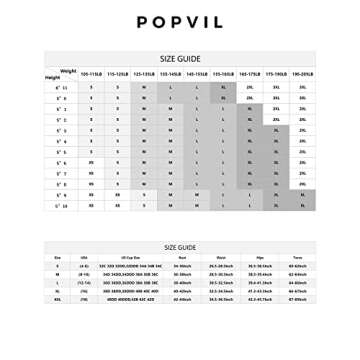 popvil Neon Bathing Suits for Women High Waisted Bikini Strapless Two Piece Swimsuit